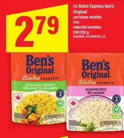 Maxi RIZ BISTRO EXPRESS BEN'S ORIGINAL | rice, 240/250g offer