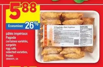 Maxi PÂTÉS IMPÉRIAUX PAGODA | egg rolls offer