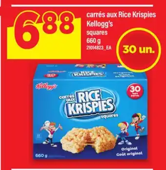 Maxi CARRÉS AUX RICE KRISPIES KELLOGG'S, | SQUARES, 660 G offer