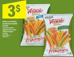 Maxi PAILLES OU CROUSTILLES AUX LÉGUMES SENSIBLE PORTIONS / VEGGIE STRAWS OR CHIPS, 120-142 g offer