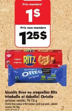 Maxi BISCUITS OREO ou CRAQUELIN RITZ TRIMBALLE ET DÉBALLE! CHRISTIE offer