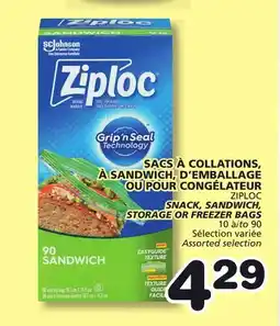 Marches Tradition ZIPLOC SNACK, SANDWICH, STORAGE OR FREEZER BAGS offer