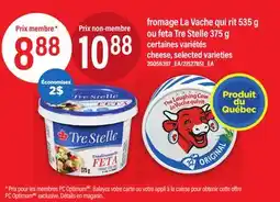 Maxi FROMAGE LA VACHE QUI RIT 535 G OU FETA TRE STELLE, 375 G offer