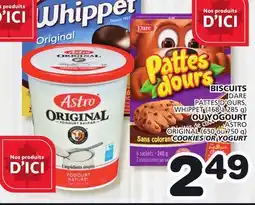 Marches Tradition BISCUITS DARE WHIPPET (168 to 285 g)ASTRO ORIGINAL (650 or 750 g)COOKIES OR YOGURT offer