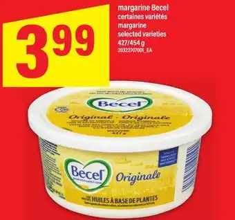 Maxi MARGARINE BECEL | MARGARINE, 427/454g offer