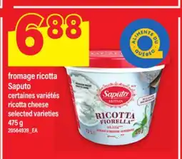 Maxi FROMAGE RICOTTA SAPUTO, 475 g offer