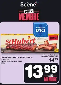 Marches Tradition ST-HUBERT FRESH PORK BACK RIBS offer