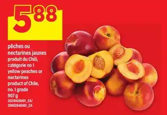 Maxi PÊCHES OU NECTARINES JAUNES | yellow peaches or nectarines, 907 g offer