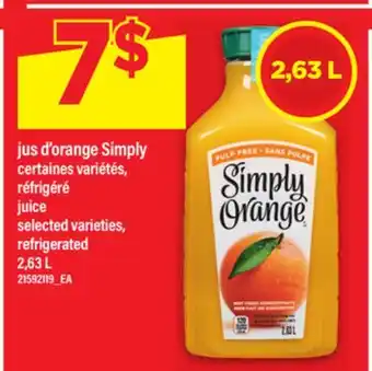 Maxi JUS D'ORANGE RÉFRIGÉRÉ JUICE, 2,63L offer