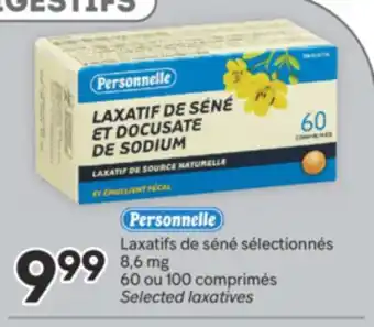 Brunet PERSONNELLE LAXATIFS DE SÉNÉ SÉLECTIONNÉS 8, 6 MG 60 100 OU COMPRIMÉS offer