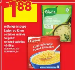 Maxi MÉLANGE À SOUPE LIPTON OU KNORR, 40-166 g offer