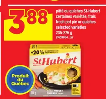 Maxi PÂTÉ OU QUICHES ST-HUBERT, 235-275 G offer