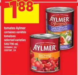 Maxi TOMATES AYLMER / TOMATOES, 540/796 ML offer