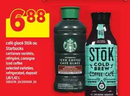 Maxi CAFÉ GLACÉ STŌK OU STARBUCKS | ICED COFFEE, 1,18/1,42 L offer