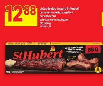 Maxi CÔTES DE DOS DE PORC ST-HUBERT | pork back ribs, 510/680 g offer