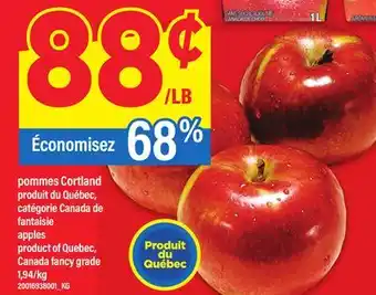 Maxi POMMES CORTLAND or APPLES offer