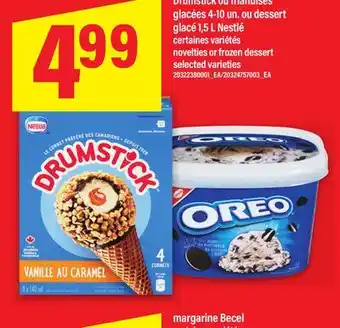 Maxi DRUMSTICK OU FRIANDISES GLACÉES 4-10 UN. OU DESSERT GLACÉ 1,5 L NESTLÉ offer