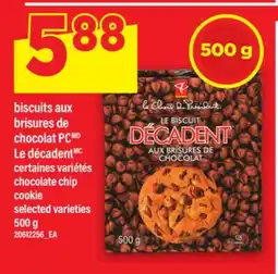 Maxi BISCUITS AUX BRISURES DE CHOCOLAT PCMD LE DÉCADENT, 500 g offer