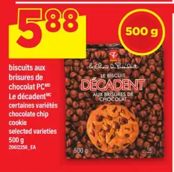 Maxi BISCUITS AUX BRISURES DE CHOCOLAT PCMD LE DÉCADENT, 500 g offer