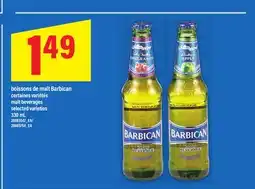 Maxi BOISSONS DE MALT BARBICAN, 330 mL offer