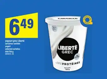 Maxi YOGOURT GREC LIBERTÉ / YOGURT, 650/750 G offer