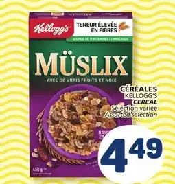 Marché Bonichoix KELLOGG'S CEREAL offer