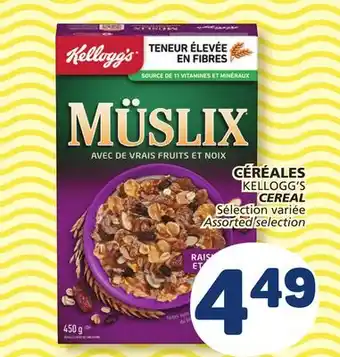 Marché Bonichoix KELLOGG'S CEREAL offer