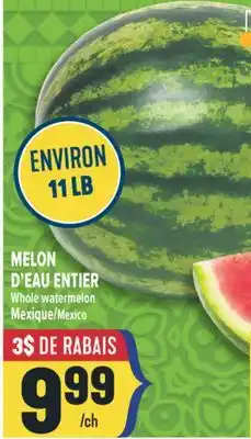 Marché Adonis MELON D'EAU ENTIER | WHOLE WATERMELON offer