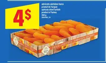 Maxi SÉCHÉES TURCS PRODUIT DE TURQUIE | apricots dried Turkish, 200 g offer