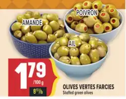 Marché Adonis OLIVES VERTES FARCIES/STUFFED GREEN OLIVES offer