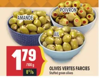 Marché Adonis OLIVES VERTES FARCIES/STUFFED GREEN OLIVES offer