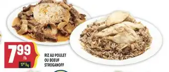 Marché Adonis RIZ AU POULET OU BOEUF STROGANOFF offer