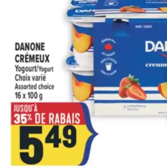 Marché Adonis DANONE CRÉMEUX Yogourt | Yogurt offer