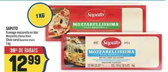 Marché Adonis SAPUTO FROMAGE MOZZARELLA EN BLOC | MOZZARELLA CHEESE BLOCK offer