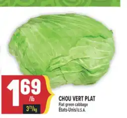 Marché Adonis CHOU VERT PLAT Flat green cabbage offer