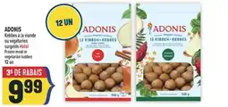 Marché Adonis ADONIS Kebbes à la viande ou végétarien surgelés Halal | Halal Frozen meat or vegetarian kebbes offer