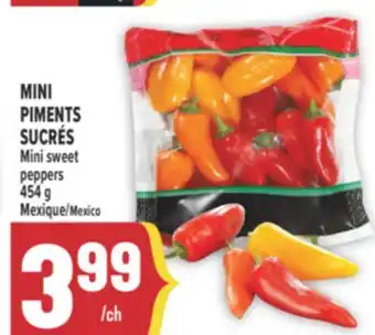 Marché Adonis MINI PIMENTS SUCRÉS | MINI SWEET PEPPERS offer