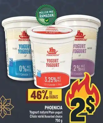 Marché Adonis PHOENICIA Yogourt nature/Plain yogurt offer