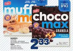 Marché Bonichoix LECLERC GO PURE, NÜGABAR MUFFINMAX, CHOCOMAX BARS offer