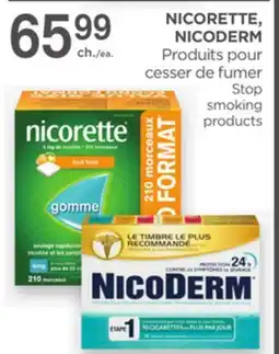 Proxim NICORETTE, NICODERM Stop smoking products offer