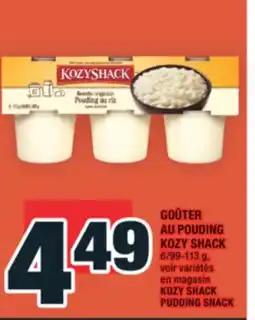 Super C GOÛTER AU POUDING KOZY SHACK | KOZY SHACK PUDDING SNACK offer