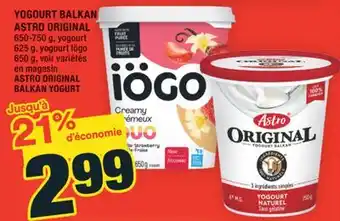 Super C YOGOURT BALKAN ASTRO ORIGINAL | ASTRO ORIGINAL BALKAN YOGURT offer