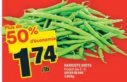 Super C HARICOTS VERTS | GREEN BEANS offer