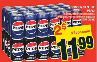 Super C BOISSON GAZEUSE PEPSI | PEPSI SOFT DRINK offer