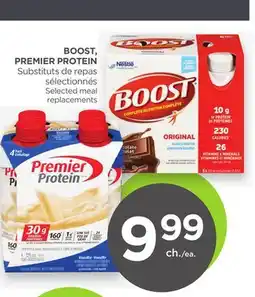 Proxim BOOST, PREMIER PROTEIN meal replacements offer