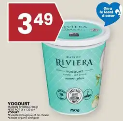 Rachelle-Bery Grocery MAISON RIVIERA (750 g) PETIT POT (4 x 120 g)* YOGURT offer