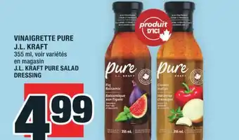 Super C VINAIGRETTE PURE J.L. KRAFT | J.L. KRAFT PURE SALAD DRESSING offer