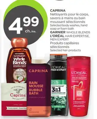 Proxim CAPRINA, GARNIER WHOLE BLENDS L'ORÉAL HAIR EXPERTISE, MEN EXPERT offer