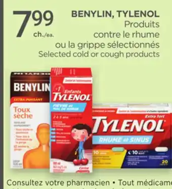 Proxim BENYLIN, TYLENOL Selected cold or cough products offer