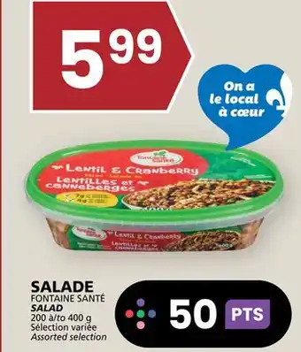 Rachelle-Bery Grocery FONTAINE SANTÉ SALAD offer